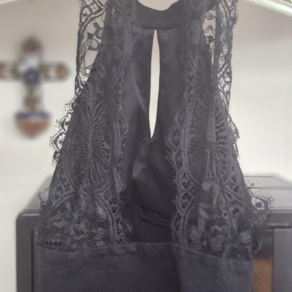 Lulu's Black Lace Halter Bra - Picture 4 of 6